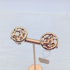 Vintage D'Orlan Gold Clip Earrings